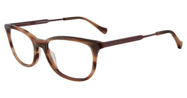 Lucky Brand Eyeglasses D221 Brown Horn