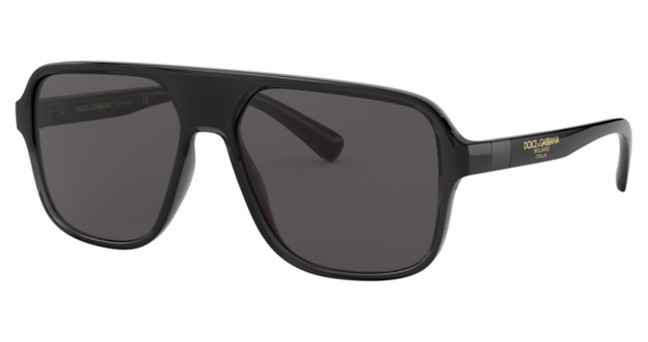 DOLCE & GABBANA Eyeglasses DG6134 TRANSPARENT GREY/BLACK/325787
