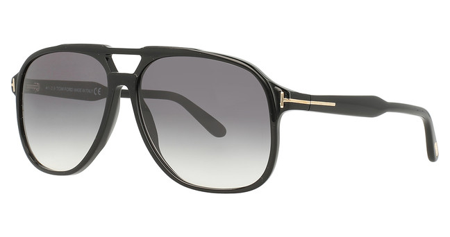 Tom Ford FT0753 shiny black / gradient smoke/01B