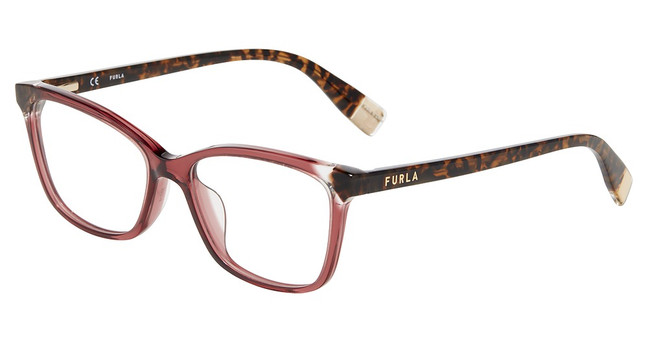Furla Eyeglasses VFU387V Burgundy 0AFD