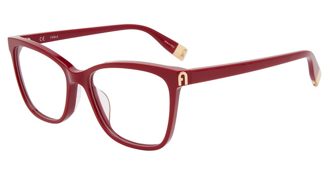 Furla Eyeglasses VFU392 Burgundy 0U17