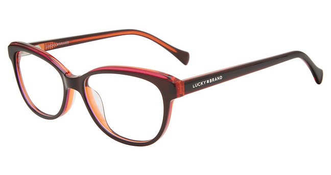 Lucky Brand Eyeglasses VLBD725 Drak Red/Purple
