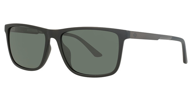 Harley-Davidson Eyeglasses HD0970X matte black / green polarized/02R