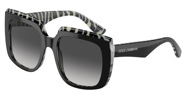 DOLCE & GABBANA DG4414 TOP BLACK ON ZEBRA/33728G