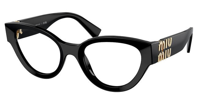Miu Miu Eyeglasses MU 01VV BLACK/1AB1O1