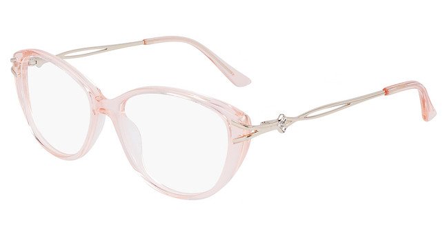 Marchon NYC Eyeglasses TRES JOLIE 205 PINK CRYSTAL/682