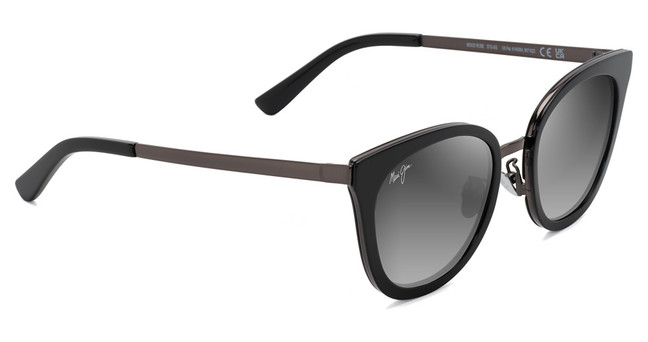 Maui Jim Eyeglasses WOOD ROSE 870 Black Gloss w/Dark Gunmetal/-02
