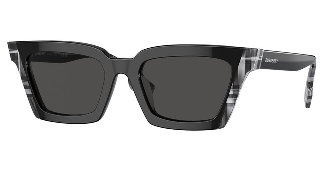 Burberry Eyeglasses BE4392U BRIAR BLACK/CHECK WHITE BLACK/405187