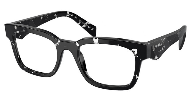 Prada Eyeglasses PR A10V HAVANA BLACK/TRANSPARENT/15O1O1