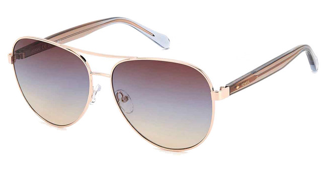 Fossil Eyeglasses FOS 3150/G/S RED GOLD R/0AU2