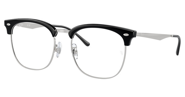 Ray-Ban Rx Eyeglasses RX7318D BLACK ON SILVER/2000