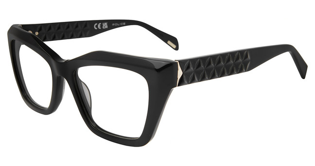 Police Eyeglasses VPLN57M Shiny Black 0700