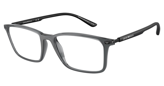 Emporio Armani Eyeglasses EA3237F SHINY TRANSPARENT BLACK/6106