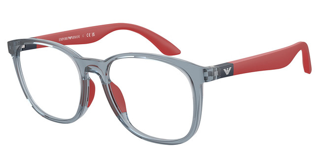 EMPORIO ARMANI KIDS Eyeglasses EK3004F SHINY TRANSPARENT BLUE/5072
