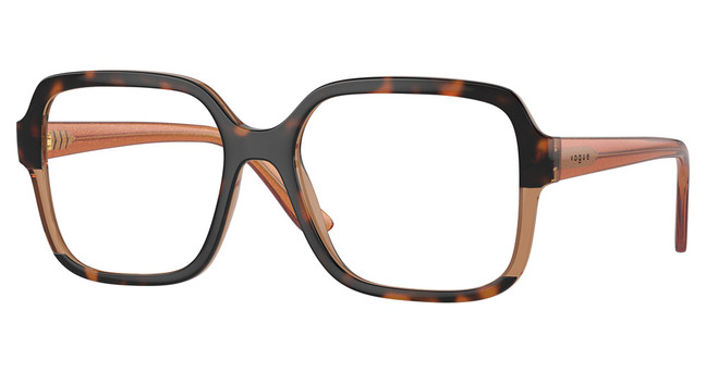 Vogue® Eyeglasses VO5555F TOP HAVANA/TRANSPARENT B/3157