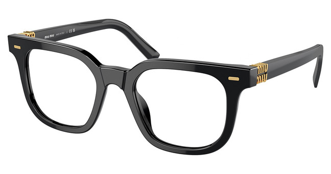 Miu Miu Eyeglasses MU 06XV BLACK/16K1O1