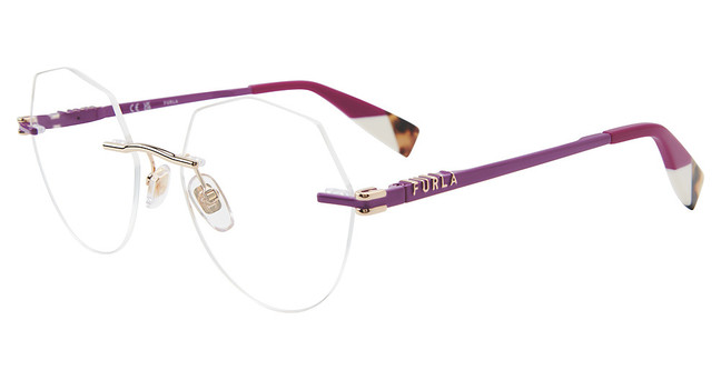 Furla Eyeglasses VFU774 Rose Gold 0300