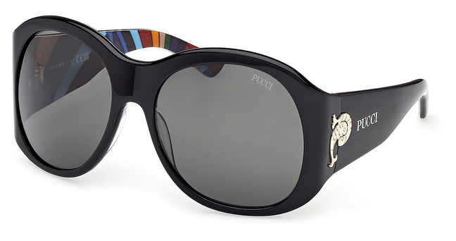 Emilio Pucci Eyeglasses EP0233 black/other / smoke/05A