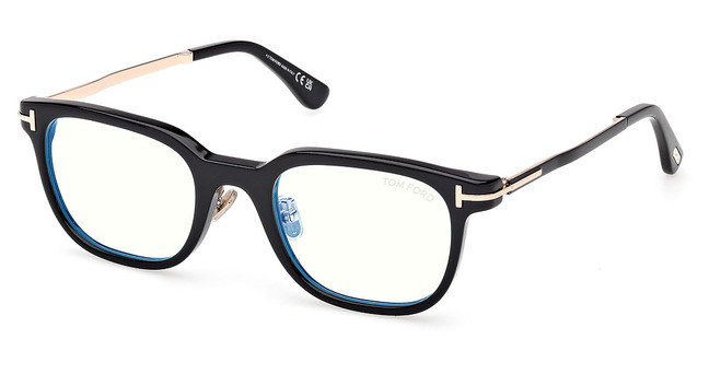Tom Ford Eyeglasses FT6022-D-B shiny black/001