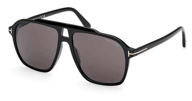 Tom Ford FT1209 shiny black / smoke/01A