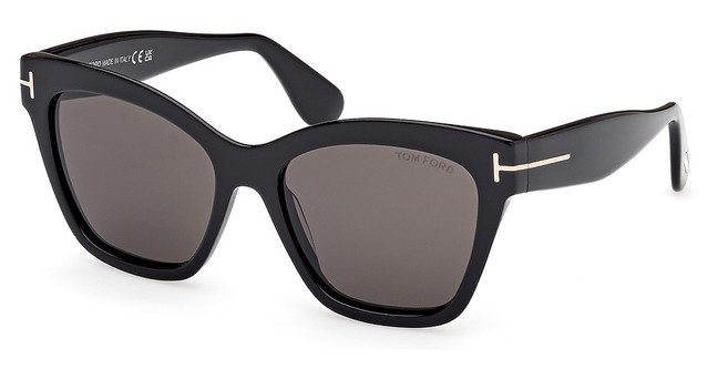 Tom Ford FT1217 shiny black / smoke/01A