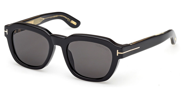 Tom Ford FT1226-F shiny black / smoke/01A