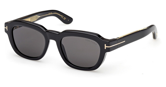 Tom Ford Eyeglasses FT1226 shiny black / smoke/01A