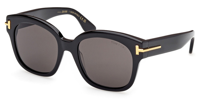 Tom Ford FT1235 shiny black / smoke/01A