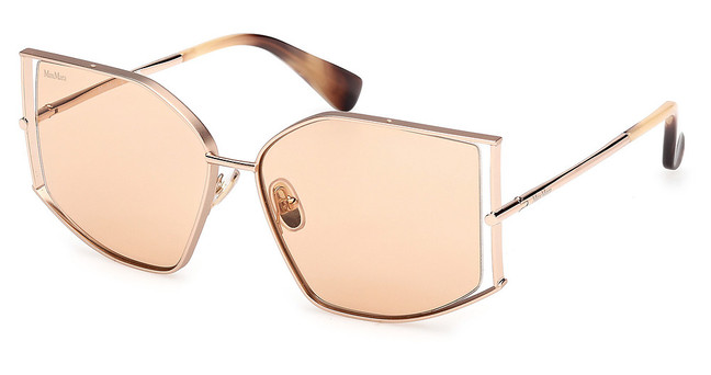 MaxMara Eyeglasses MM0142 shiny rose gold / brown/28E