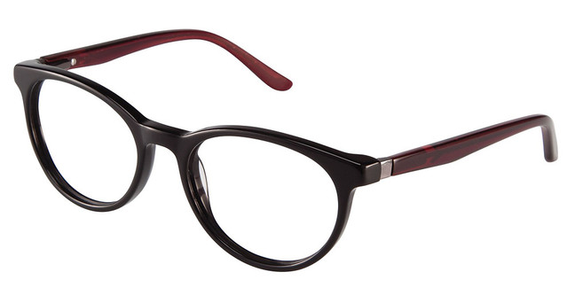 Nicole Miller Eyeglasses NMP803 BLACK / BURGUNDY/C01