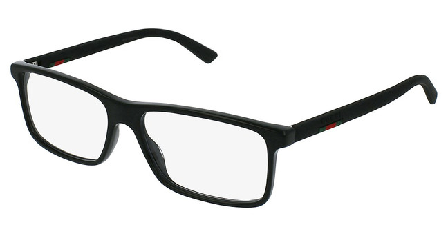 Gucci Eyeglasses GG0424O BLACK-BLACK-TRANSPARENT/00Z0O245