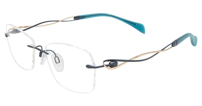 Line Art Eyeglasses XL 2154 Teal/TL