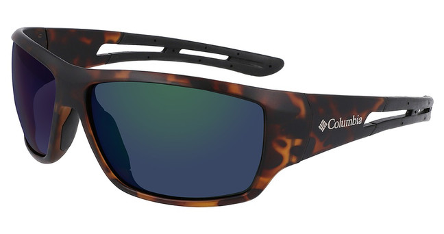 Columbia Eyeglasses C525SP UTILIZER MATTE TORT & BLACK/GREEN MIRRO/240