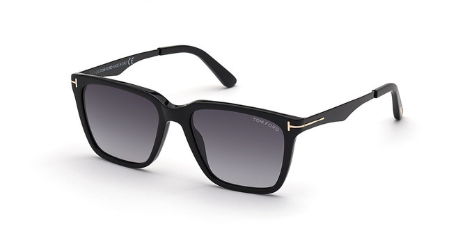 Tom Ford Eyeglasses FT0862 shiny black / gradient smoke/01B