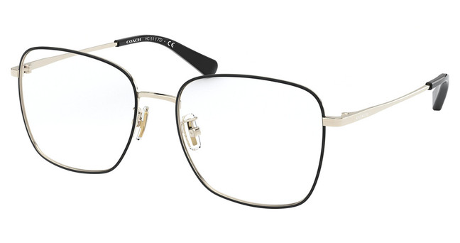 COACH Eyeglasses HC5117D BLACK / LIGHT GOLD/9346