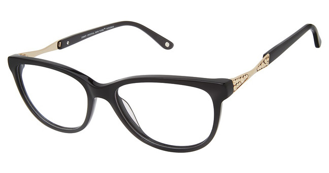 Jimmy Crystal New York Eyeglasses Vlychos BLACK/BLACK