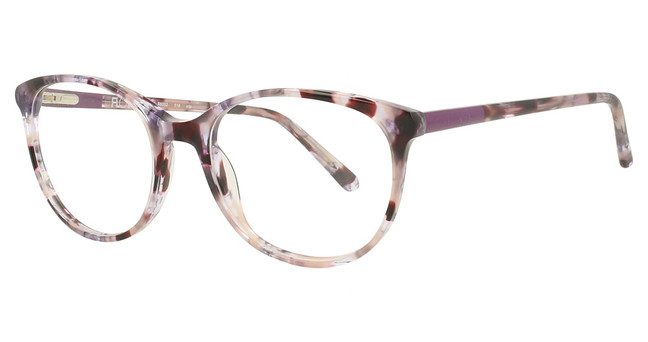 Flower Eyeglasses FLR6052KP Purple Pearl Demi/518