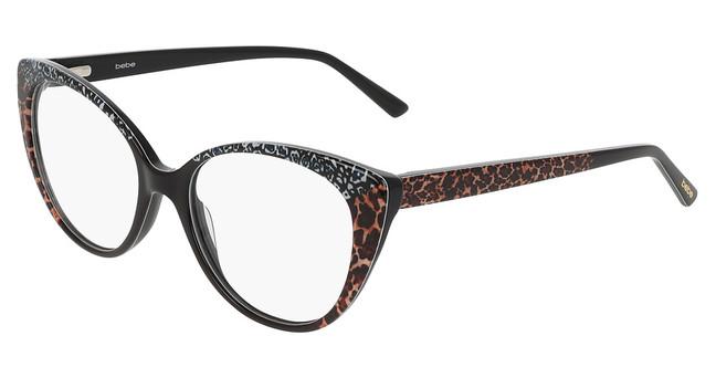 Bebe Eyeglasses BB5243 JET ANIMAL/001