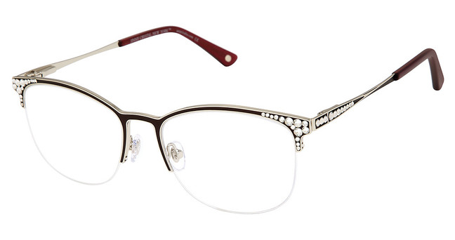 Jimmy Crystal New York Eyeglasses Seychelle Plum/PLUM