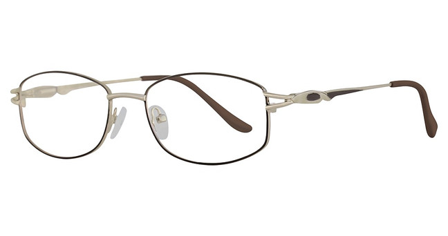 Global Optique Eyeglasses LP159 Gold Brown