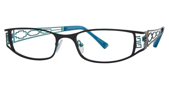 Encore Vision Eyeglasses Spirit Black/Turquoise