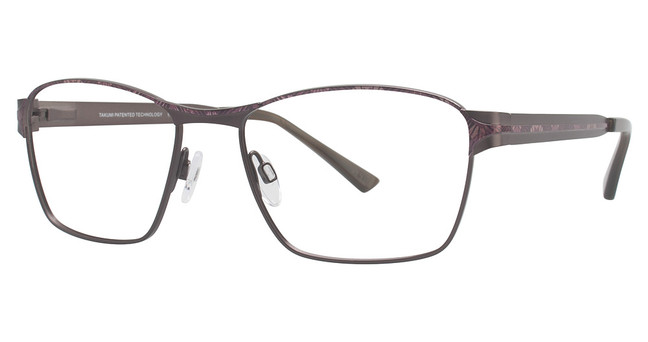 Takumi Eyeglasses T9955 Satin Brown & Red/10