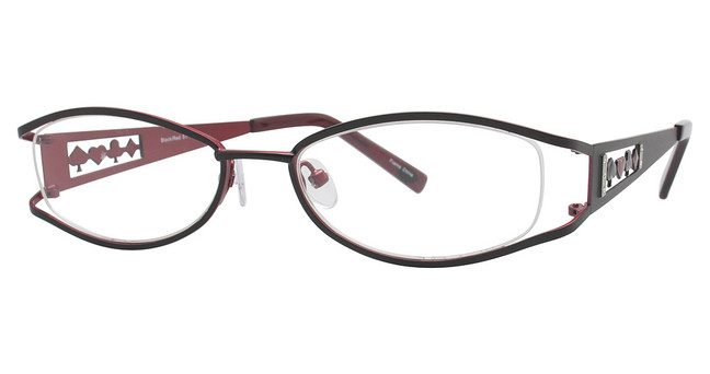 Encore Vision Eyeglasses Wildcard Black/Red