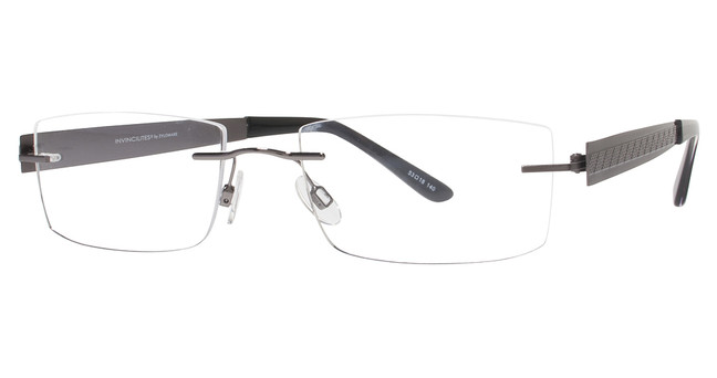 Invincilites By Zyloware® Eyeglasses Invincilites Zeta E Gunmetal/58