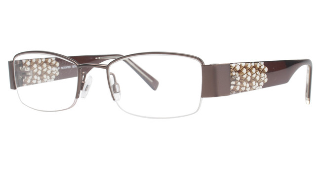 Easyclip Eyeglasses EC254 Brwn/Clr&Drkchocolate/10