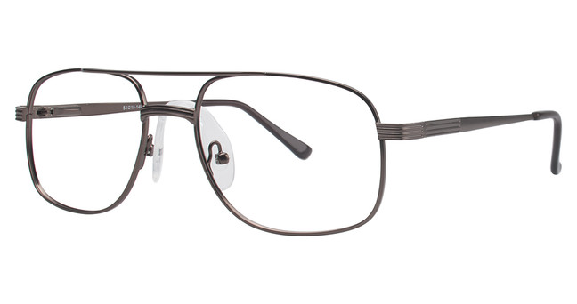 Elan Collection Eyeglasses Barry Brown Gunmetal/BRN GUN