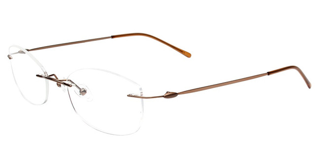 3-Piece Drill Mounts Eyeglasses BTCF3021 Rose Gold/C-33