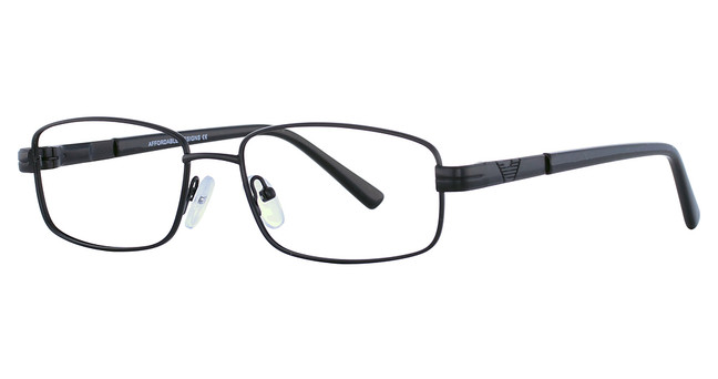 Affordable Designs Eyeglasses Carl Black