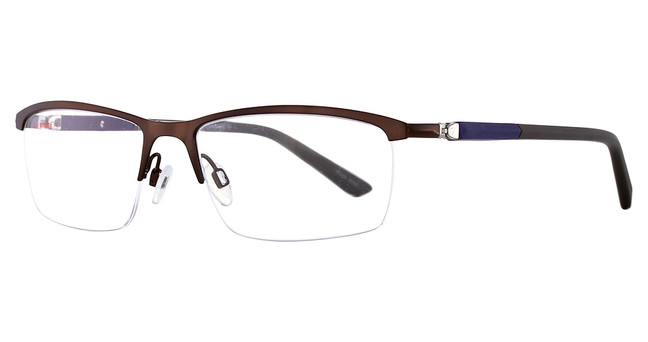 Easyclip Eyeglasses EC348 Stndrkbrwn/Blue&Grey/10