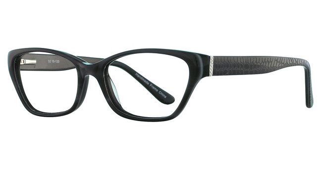 Vavoom/Vivian Morgan Eyeglasses 8064 Black Croco